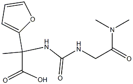 2-({[(dimethylcarbamoyl)methyl]carbamoyl}amino)-2-(furan-2-yl)propanoic acid Structure