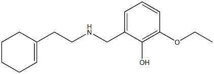 2-({[2-(cyclohex-1-en-1-yl)ethyl]amino}methyl)-6-ethoxyphenol Structure