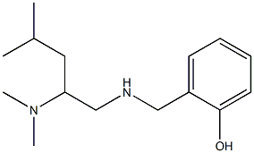 2-({[2-(dimethylamino)-4-methylpentyl]amino}methyl)phenol 구조식 이미지