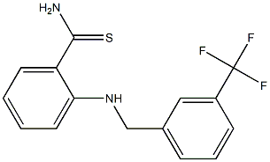 2-({[3-(trifluoromethyl)phenyl]methyl}amino)benzene-1-carbothioamide Structure