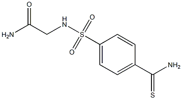 2-({[4-(aminocarbonothioyl)phenyl]sulfonyl}amino)acetamide Structure