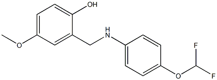 2-({[4-(difluoromethoxy)phenyl]amino}methyl)-4-methoxyphenol Structure