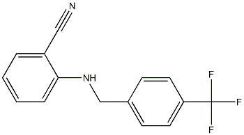 2-({[4-(trifluoromethyl)phenyl]methyl}amino)benzonitrile Structure