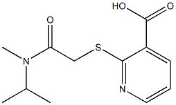 2-({[methyl(propan-2-yl)carbamoyl]methyl}sulfanyl)pyridine-3-carboxylic acid 구조식 이미지