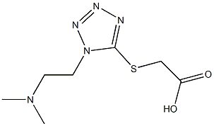 2-({1-[2-(dimethylamino)ethyl]-1H-1,2,3,4-tetrazol-5-yl}sulfanyl)acetic acid Structure