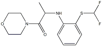 2-({2-[(difluoromethyl)sulfanyl]phenyl}amino)-1-(morpholin-4-yl)propan-1-one Structure