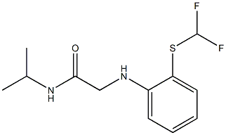 2-({2-[(difluoromethyl)sulfanyl]phenyl}amino)-N-(propan-2-yl)acetamide 구조식 이미지