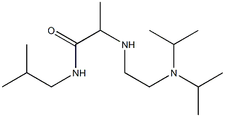 2-({2-[bis(propan-2-yl)amino]ethyl}amino)-N-(2-methylpropyl)propanamide Structure