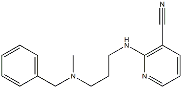 2-({3-[benzyl(methyl)amino]propyl}amino)nicotinonitrile 구조식 이미지