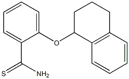 2-(1,2,3,4-tetrahydronaphthalen-1-yloxy)benzene-1-carbothioamide 구조식 이미지