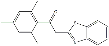 2-(1,3-benzothiazol-2-yl)-1-(2,4,6-trimethylphenyl)ethan-1-one Structure