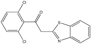 2-(1,3-benzothiazol-2-yl)-1-(2,6-dichlorophenyl)ethan-1-one Structure