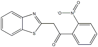 2-(1,3-benzothiazol-2-yl)-1-(2-nitrophenyl)ethan-1-one 구조식 이미지