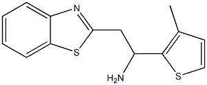 2-(1,3-benzothiazol-2-yl)-1-(3-methylthiophen-2-yl)ethan-1-amine Structure