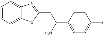 2-(1,3-benzothiazol-2-yl)-1-(4-iodophenyl)ethan-1-amine 구조식 이미지