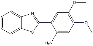 2-(1,3-benzothiazol-2-yl)-4,5-dimethoxyaniline 구조식 이미지