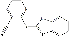 2-(1,3-benzothiazol-2-ylsulfanyl)pyridine-3-carbonitrile 구조식 이미지