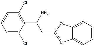 2-(1,3-benzoxazol-2-yl)-1-(2,6-dichlorophenyl)ethan-1-amine Structure