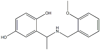 2-(1-{[(2-methoxyphenyl)methyl]amino}ethyl)benzene-1,4-diol Structure