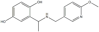 2-(1-{[(6-methoxypyridin-3-yl)methyl]amino}ethyl)benzene-1,4-diol 구조식 이미지