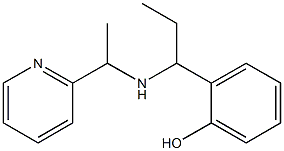 2-(1-{[1-(pyridin-2-yl)ethyl]amino}propyl)phenol Structure