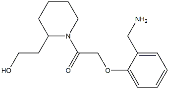 2-(1-{[2-(aminomethyl)phenoxy]acetyl}piperidin-2-yl)ethanol Structure