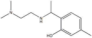 2-(1-{[2-(dimethylamino)ethyl]amino}ethyl)-5-methylphenol 구조식 이미지