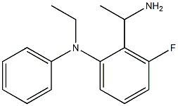 2-(1-aminoethyl)-N-ethyl-3-fluoro-N-phenylaniline Structure