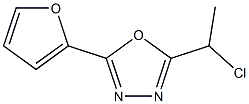 2-(1-chloroethyl)-5-(2-furyl)-1,3,4-oxadiazole 구조식 이미지