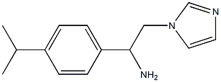 2-(1H-imidazol-1-yl)-1-[4-(propan-2-yl)phenyl]ethan-1-amine 구조식 이미지