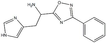 2-(1H-imidazol-4-yl)-1-(3-phenyl-1,2,4-oxadiazol-5-yl)ethan-1-amine Structure