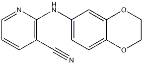 2-(2,3-dihydro-1,4-benzodioxin-6-ylamino)nicotinonitrile 구조식 이미지