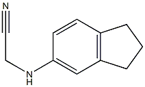 2-(2,3-dihydro-1H-inden-5-ylamino)acetonitrile 구조식 이미지