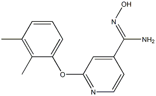 2-(2,3-dimethylphenoxy)-N'-hydroxypyridine-4-carboximidamide Structure