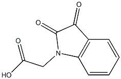 2-(2,3-dioxo-2,3-dihydro-1H-indol-1-yl)acetic acid 구조식 이미지