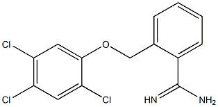 2-(2,4,5-trichlorophenoxymethyl)benzene-1-carboximidamide Structure