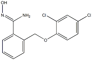 2-(2,4-dichlorophenoxymethyl)-N'-hydroxybenzene-1-carboximidamide 구조식 이미지