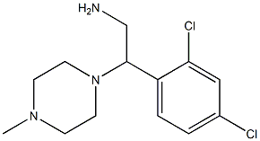 2-(2,4-dichlorophenyl)-2-(4-methylpiperazin-1-yl)ethanamine 구조식 이미지