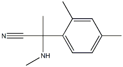 2-(2,4-dimethylphenyl)-2-(methylamino)propanenitrile 구조식 이미지