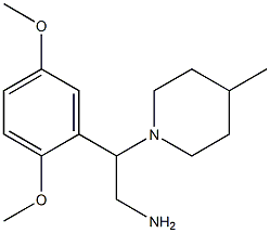 2-(2,5-dimethoxyphenyl)-2-(4-methylpiperidin-1-yl)ethanamine Structure