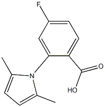 2-(2,5-dimethyl-1H-pyrrol-1-yl)-4-fluorobenzoic acid Structure