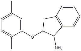 2-(2,5-dimethylphenoxy)-2,3-dihydro-1H-inden-1-ylamine Structure