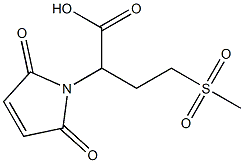 2-(2,5-dioxo-2,5-dihydro-1H-pyrrol-1-yl)-4-methanesulfonylbutanoic acid Structure
