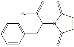 2-(2,5-dioxopyrrolidin-1-yl)-3-phenylpropanoic acid 구조식 이미지