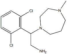 2-(2,6-dichlorophenyl)-2-(4-methyl-1,4-diazepan-1-yl)ethan-1-amine 구조식 이미지