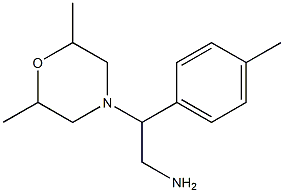 2-(2,6-dimethylmorpholin-4-yl)-2-(4-methylphenyl)ethanamine 구조식 이미지