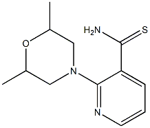 2-(2,6-dimethylmorpholin-4-yl)pyridine-3-carbothioamide 구조식 이미지
