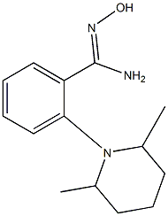 2-(2,6-dimethylpiperidin-1-yl)-N'-hydroxybenzene-1-carboximidamide 구조식 이미지