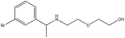 2-(2-{[1-(3-bromophenyl)ethyl]amino}ethoxy)ethan-1-ol 구조식 이미지