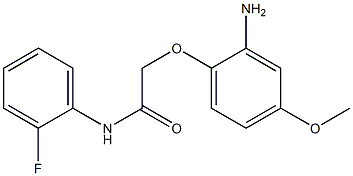 2-(2-amino-4-methoxyphenoxy)-N-(2-fluorophenyl)acetamide 구조식 이미지